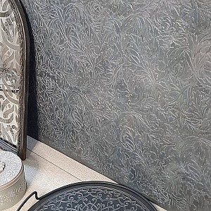 Трафарет - Геральдические листья - Фотография интерьере 11