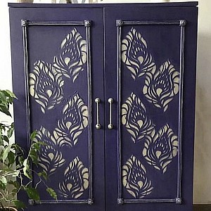 Трафарет - Симург мини - Фотография интерьере 3