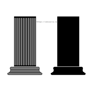 Трафарет - Колонна Классика Трафарет - Колонна Классика