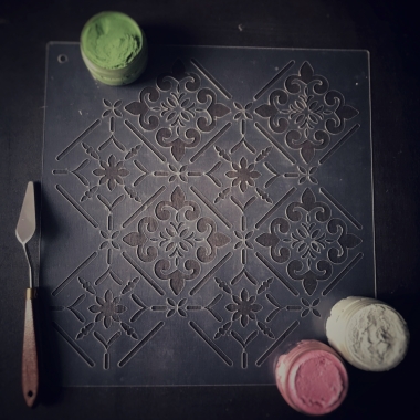 Трафарет - Орнаментальная плитка