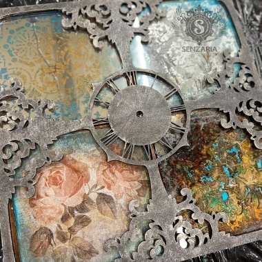 Мастер-класс - Зеркальные часы "Матильда" Мастер-класс - Зеркальные часы "Матильда"